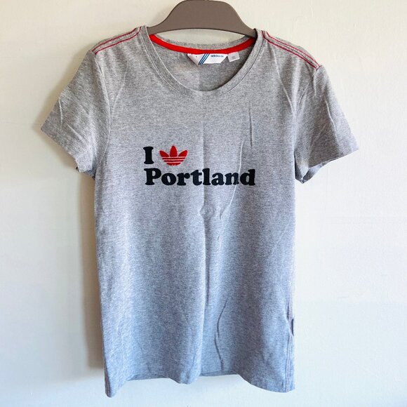Adidas Gray I Love Portland Tee - Picture 1 of 3